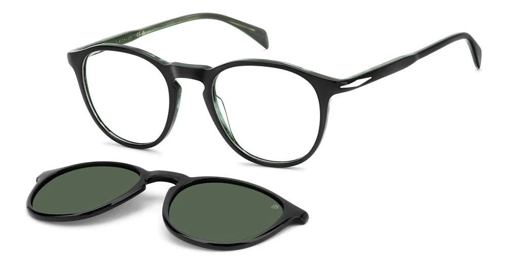 David Beckham DB1018 Eyeglasses - BK STRGRN